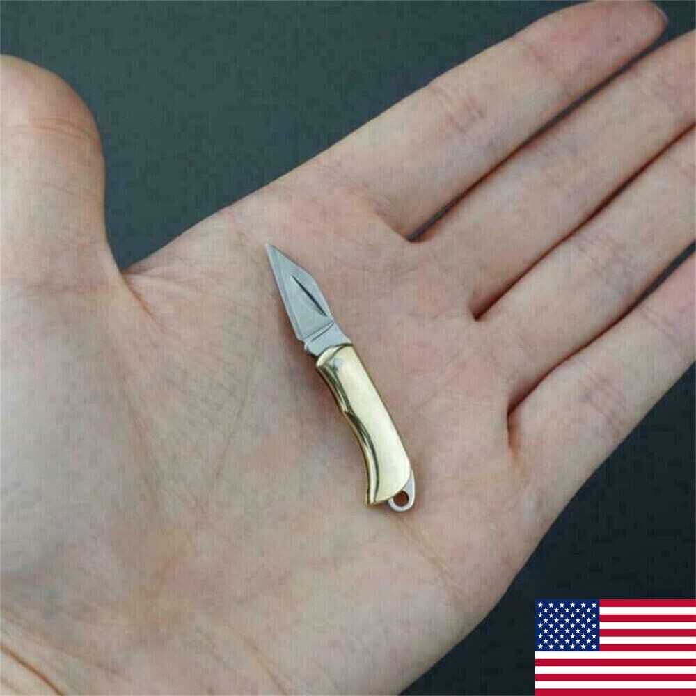Portable Outdoor Pocket Knife Mini Key Chain Camping Box Opener