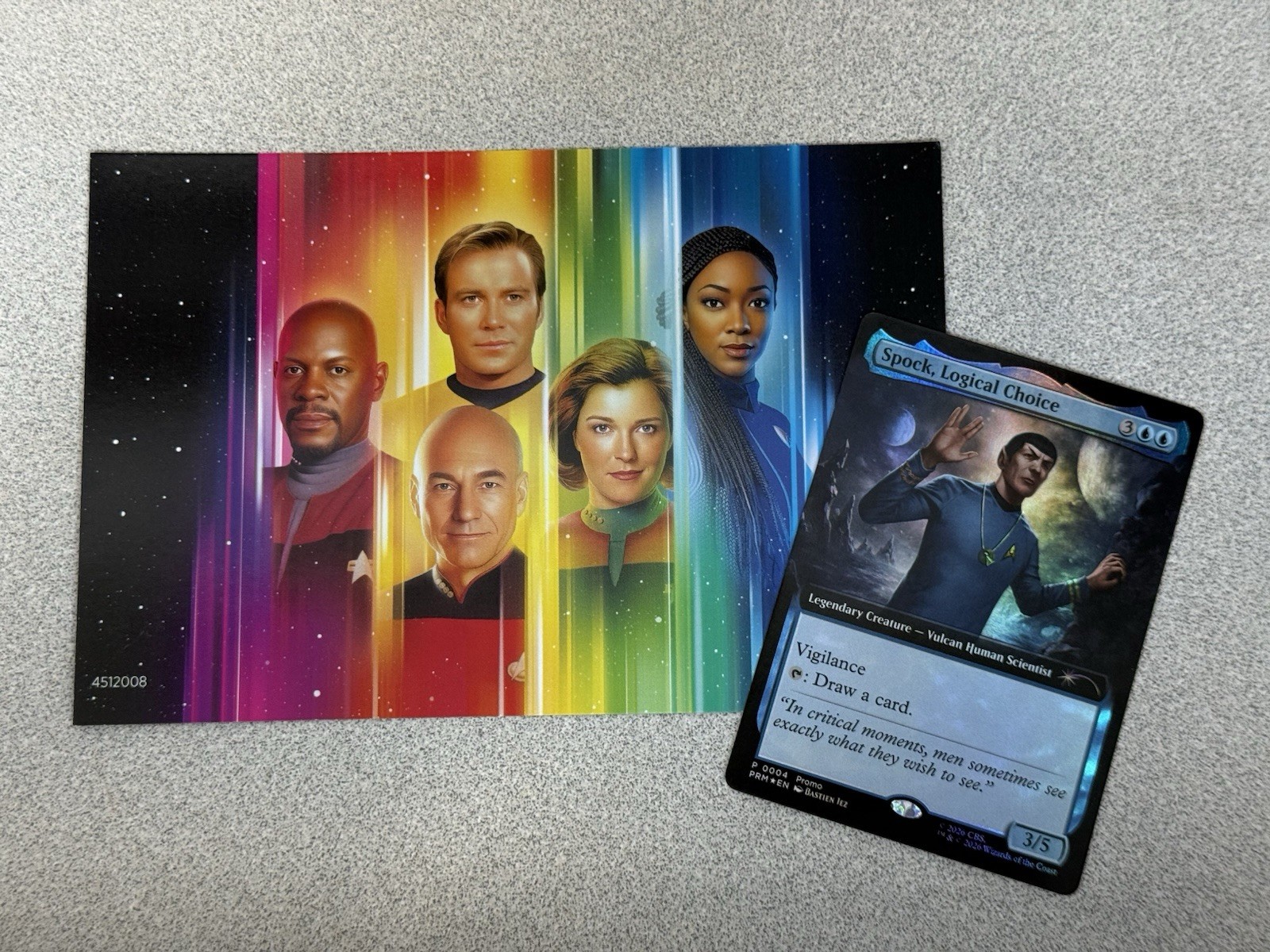 Magic The Gathering Spock Regal Cinemas Promo + Star Trek Postcard 2026