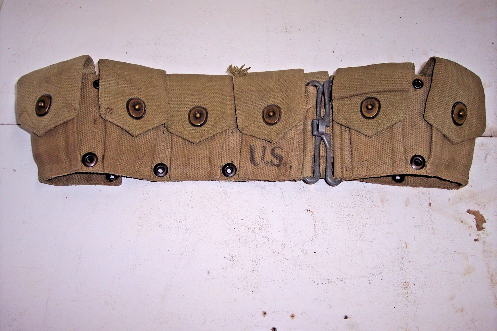 1942 US Ammo Cartridge Belt WWII ORIGINAL