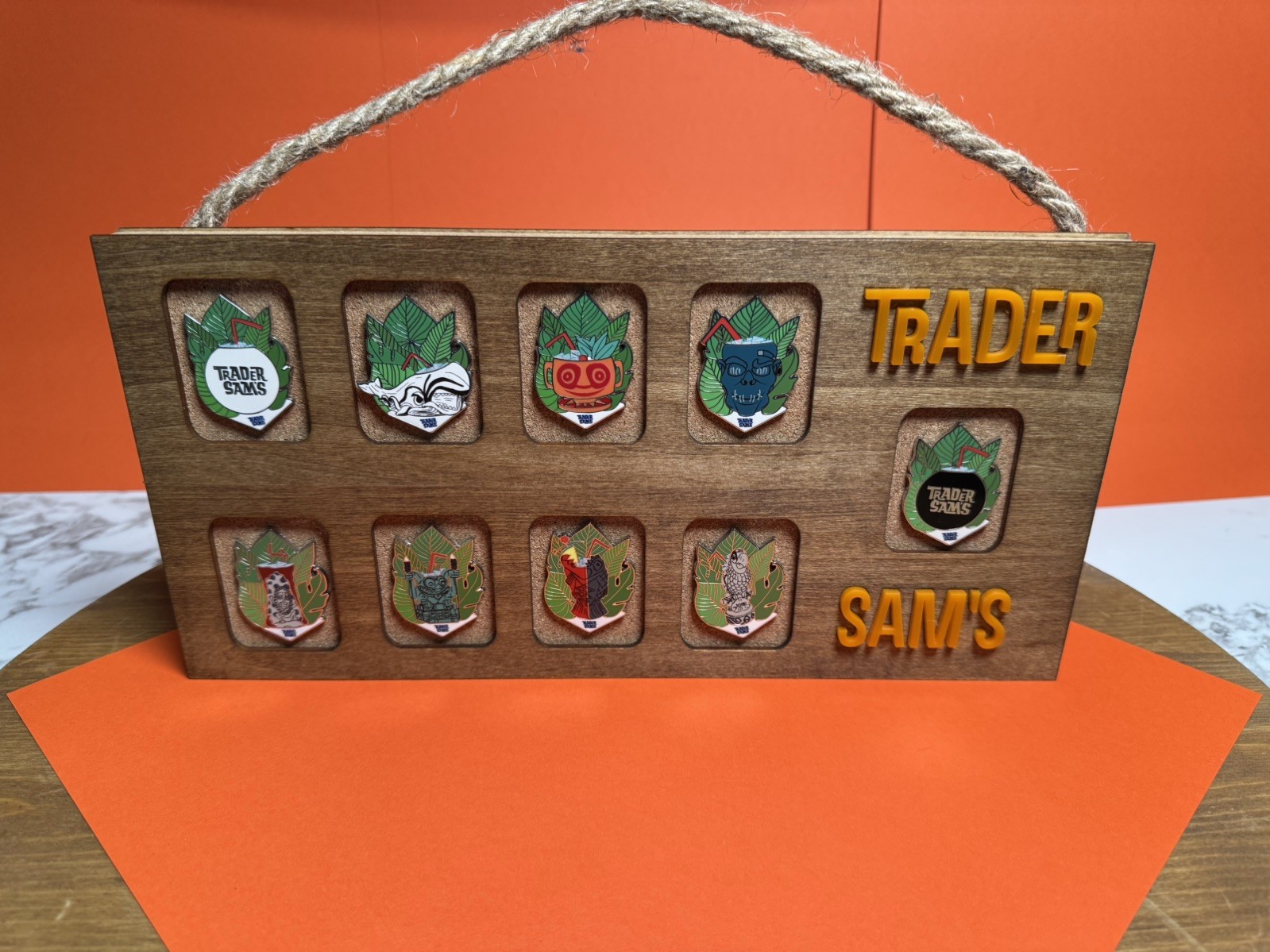 Home Made Disney Trader Sam's Mystery Pin Set Board PINS SET NOT INCLUDED.