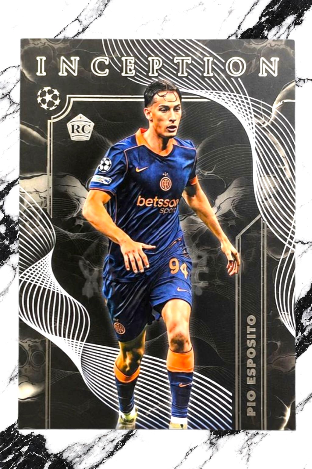 Topps Inception Ucc 2025-26 Pio Esposito RC Inter Milan Dark Flow Case Hit Ssp