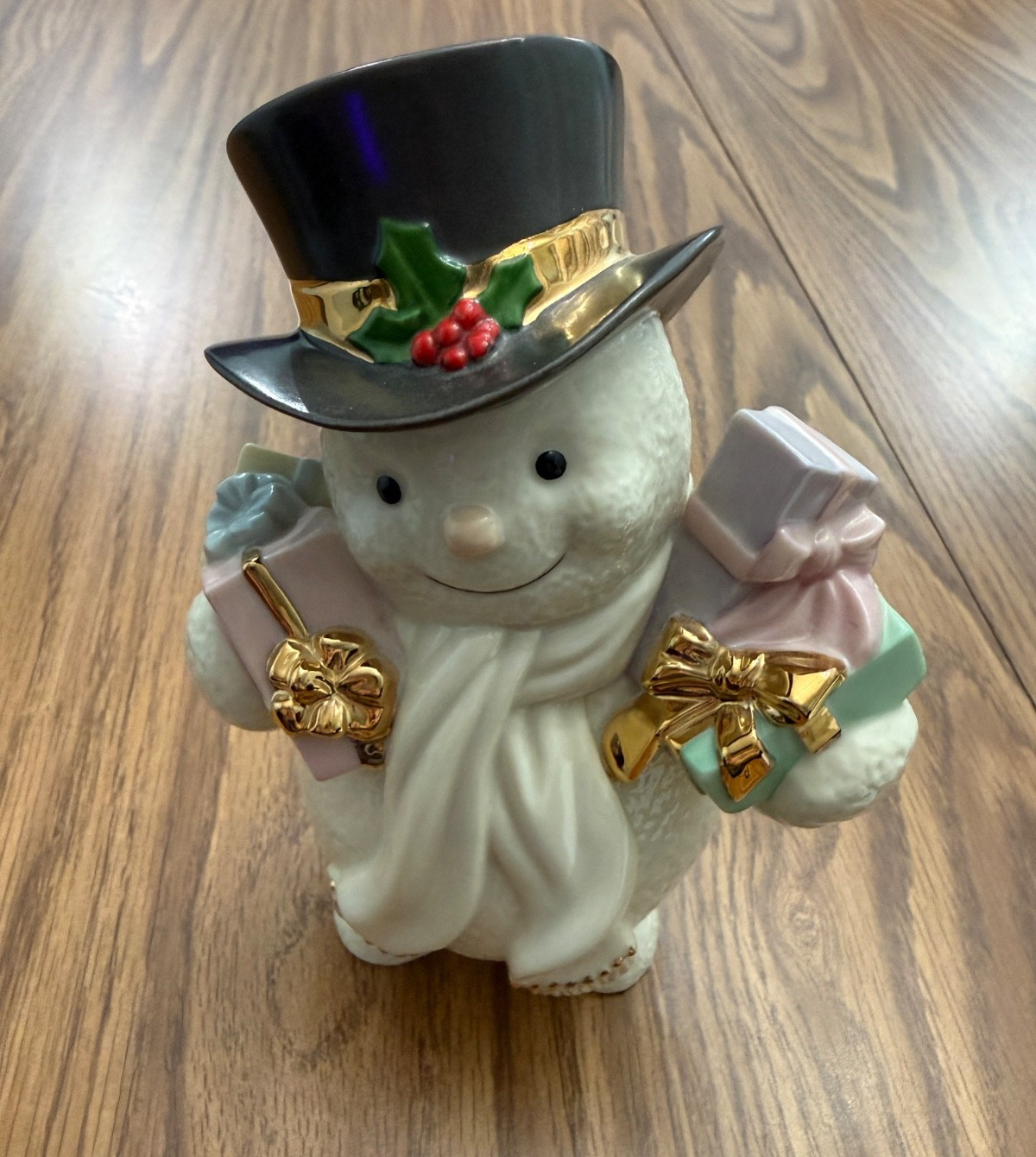 Lenox 1999 Special Delivery Snowman Vintage Figurine