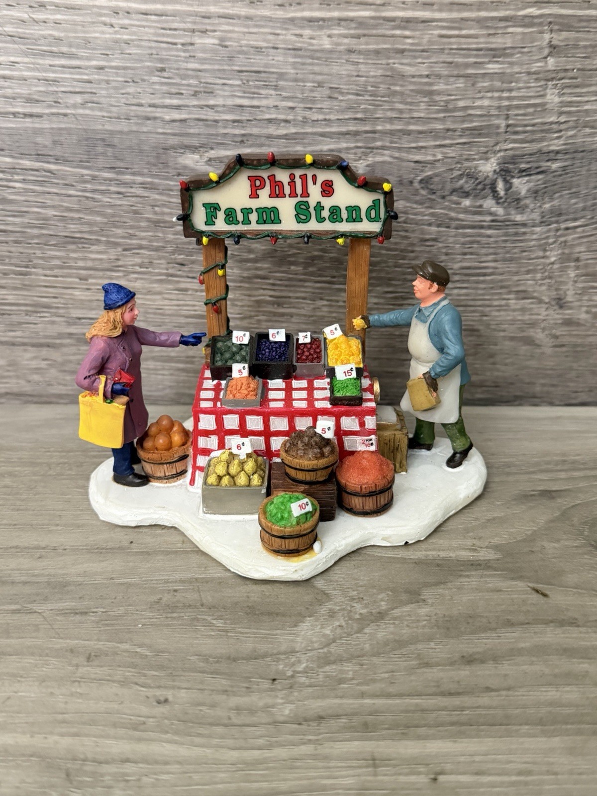Phil's Farm Stand 2003 Lemax Village Collection Resin Figurine #03334