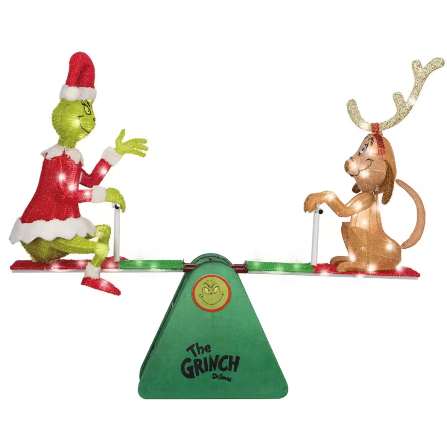 Gemmy Grinch & Max Animated Teeter Totter 38\