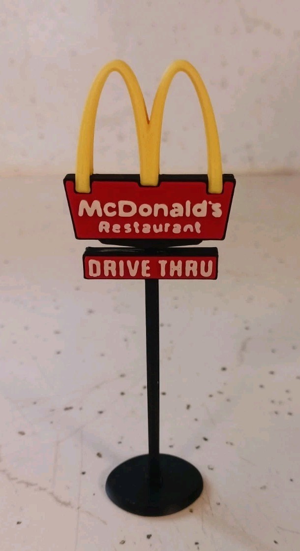 Custom Highway Exit N Scale McDonalds Restaurant Sign   DOUBLE-SIDED  4