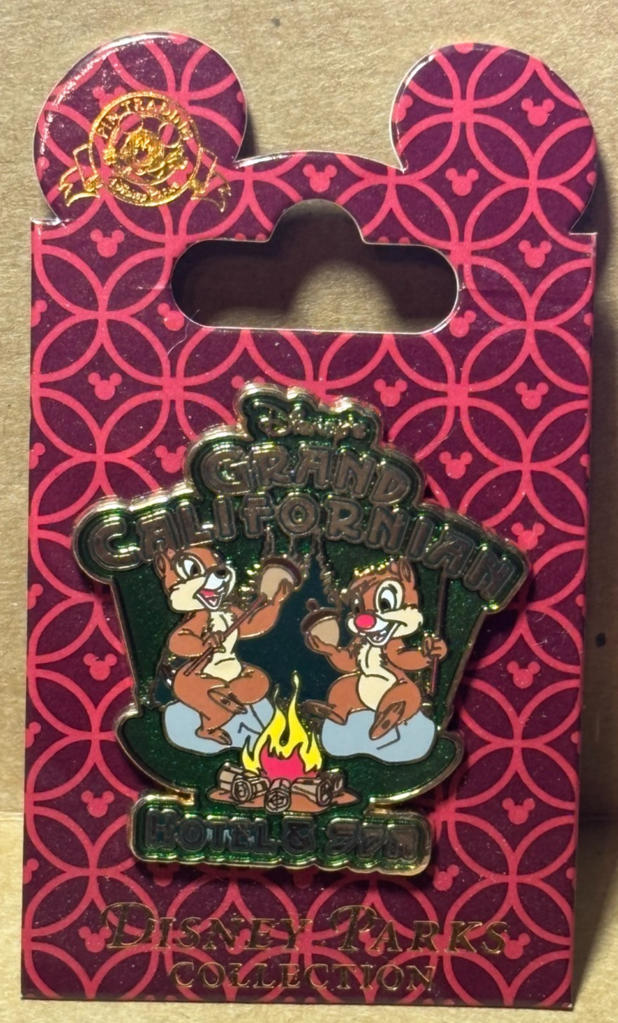 Disney Grand California Hotel & Spa Chip n\' Dale 2014 Trading Pin