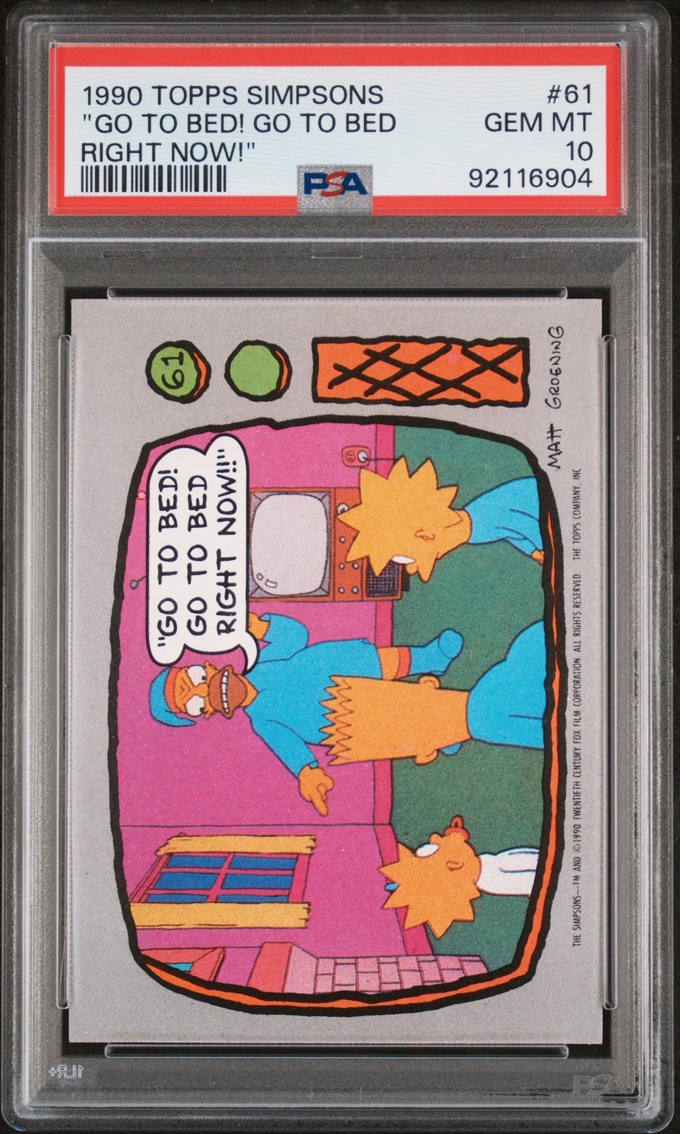 1990 TOPPS SIMPSONS #61 \
