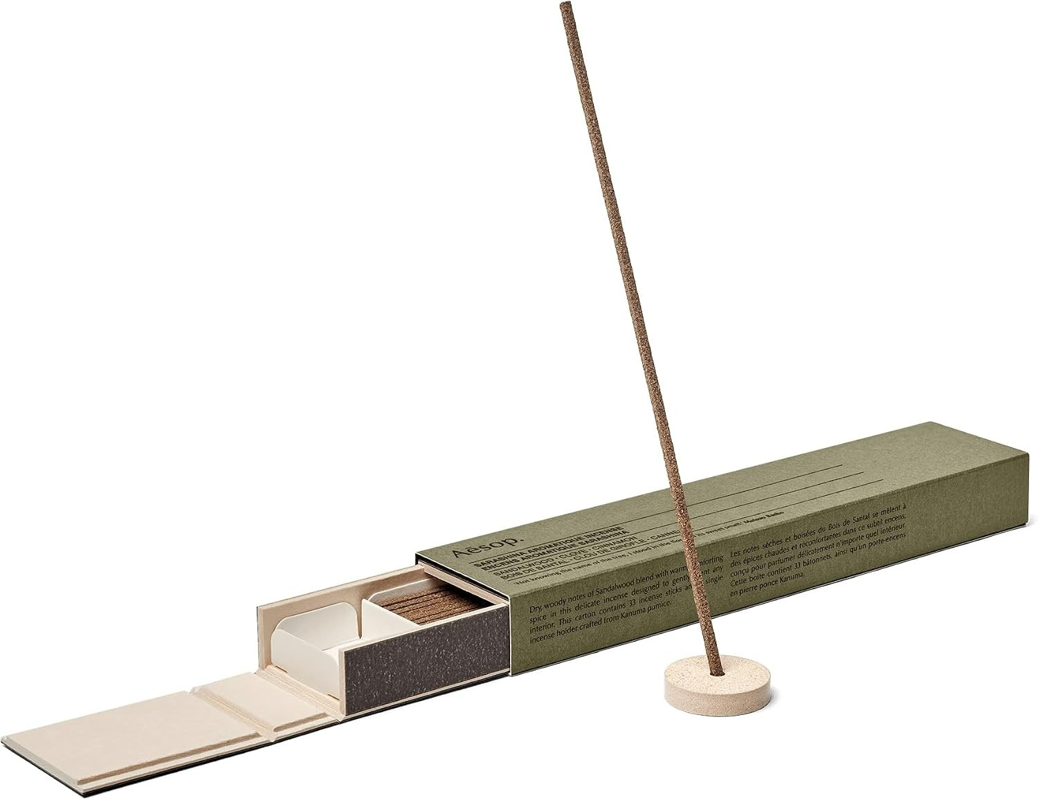 Aesop Sarashina Aromatique Incense Sticks Woody Warm Sweet Aroma Sandalwood 33pc