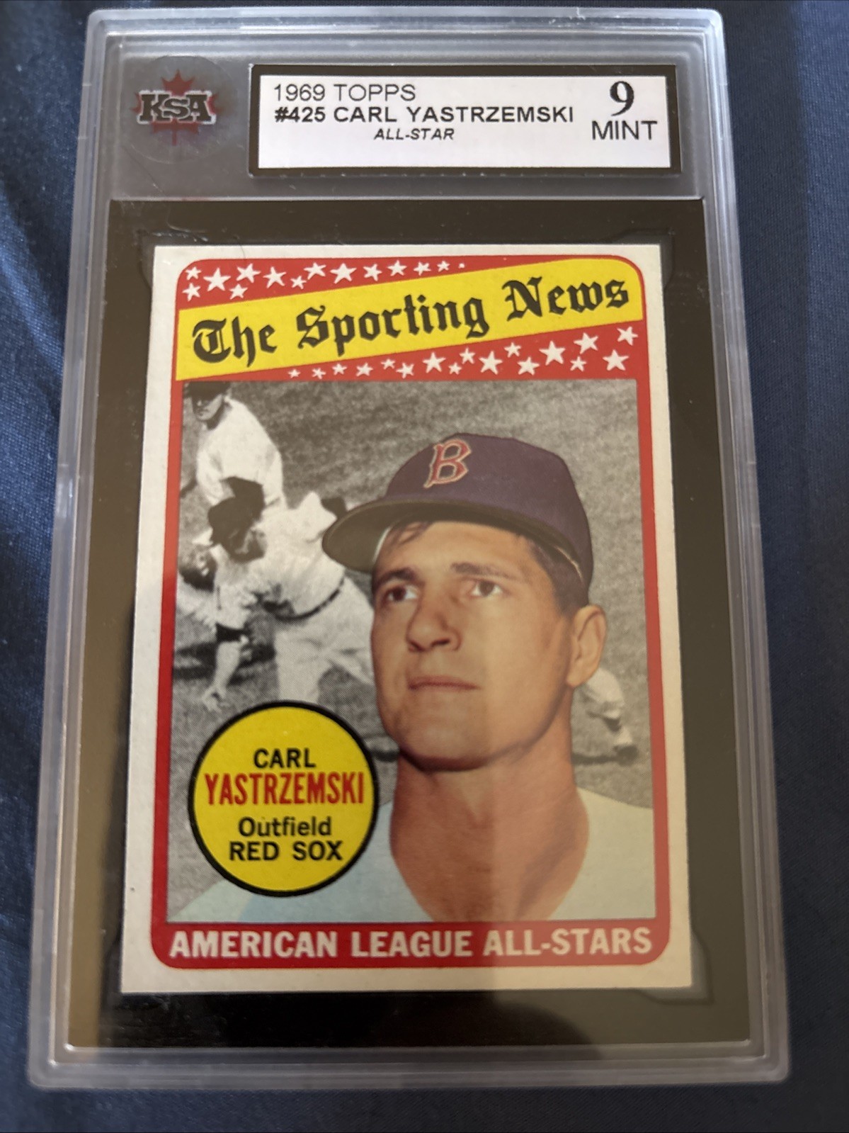 ✅1969 TOPPS ALL-STAR #425 CARL YASTRZEMSKI KSA 9 Mint Boston Red Sox HOF ✅