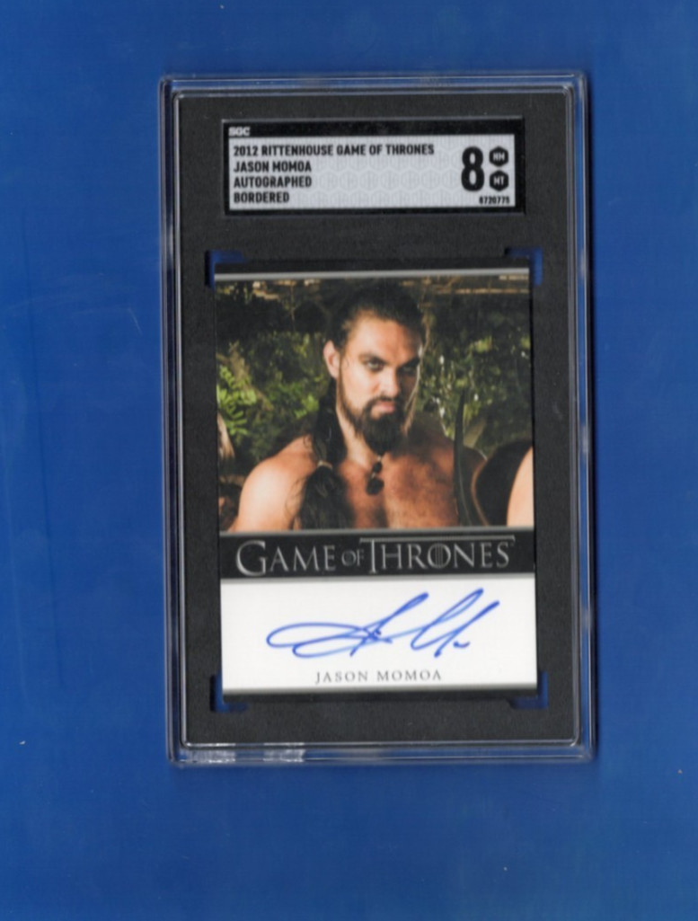 Game Of Thrones Jason momoa as Khal Drogo Graded Autograph Card