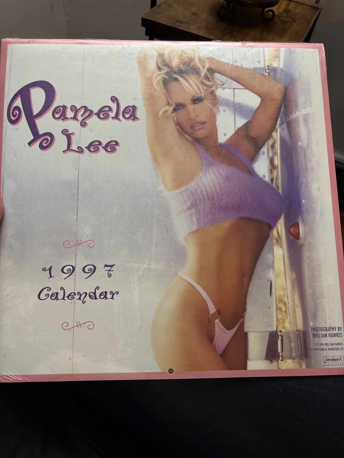 1997  CALENDAR VINTAGE PAMELA  ANDERSON NEW OLD STOCK STILL SEALED