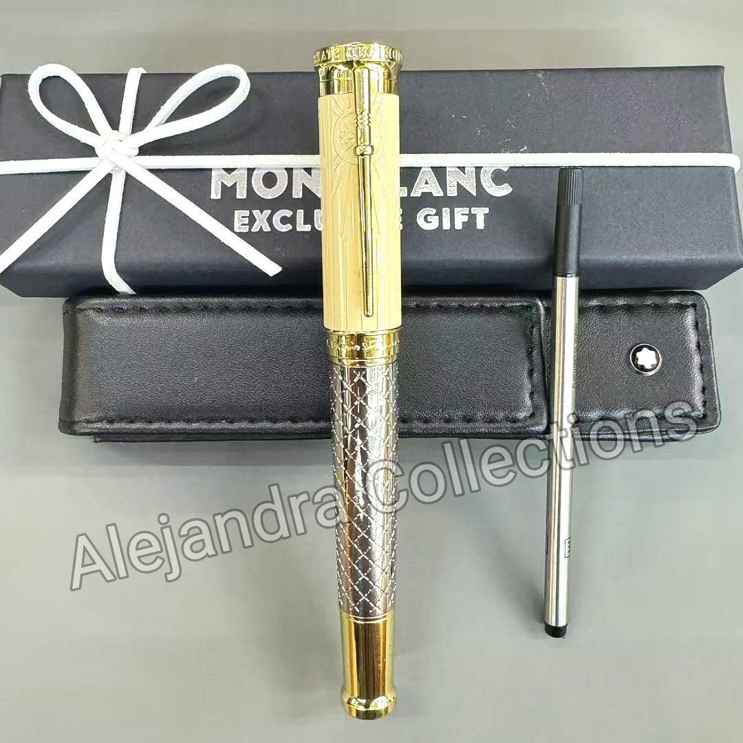 MONTBLANC Writers Edition Robert Louis Stevenson LE Gold Tone Rollerball Pen