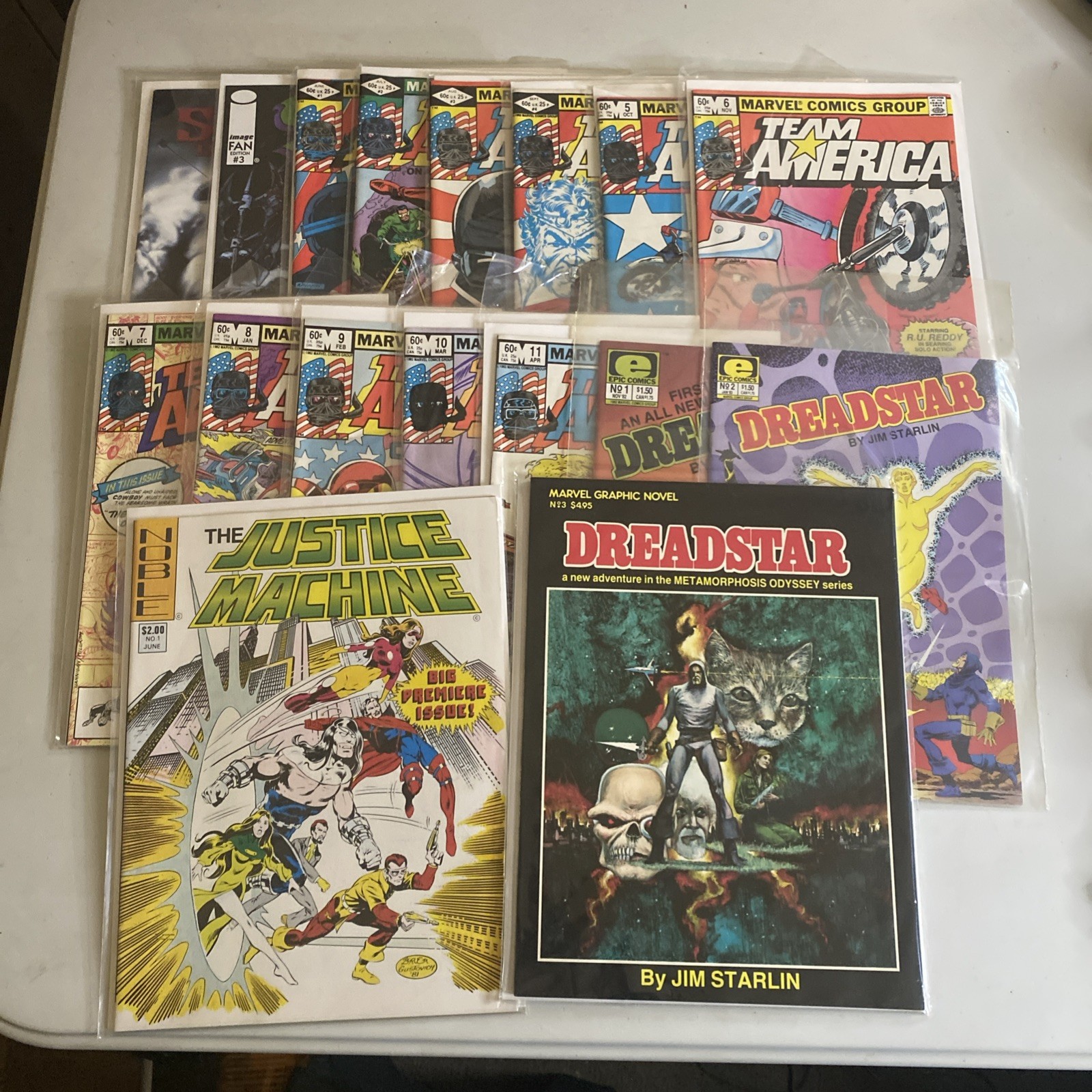 Team America #1-11 Marvel Ghost Rider Dreadstar, Spawn, Justice Machine Lot:17