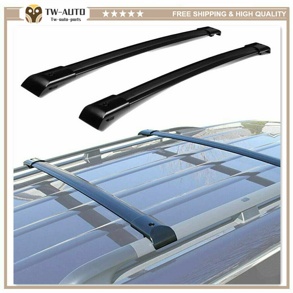 2Pcs Fits for Acura MDX 2007-2014 Aluminum Roof Rail Racks Cross Bars Crossbar