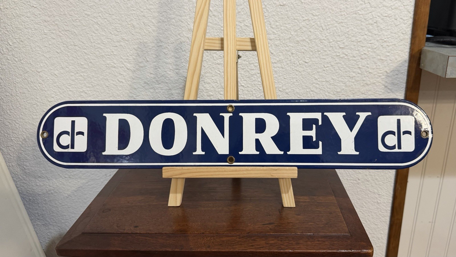 Donrey Porcelain Sign Advertisement Outdoor Billboard Company