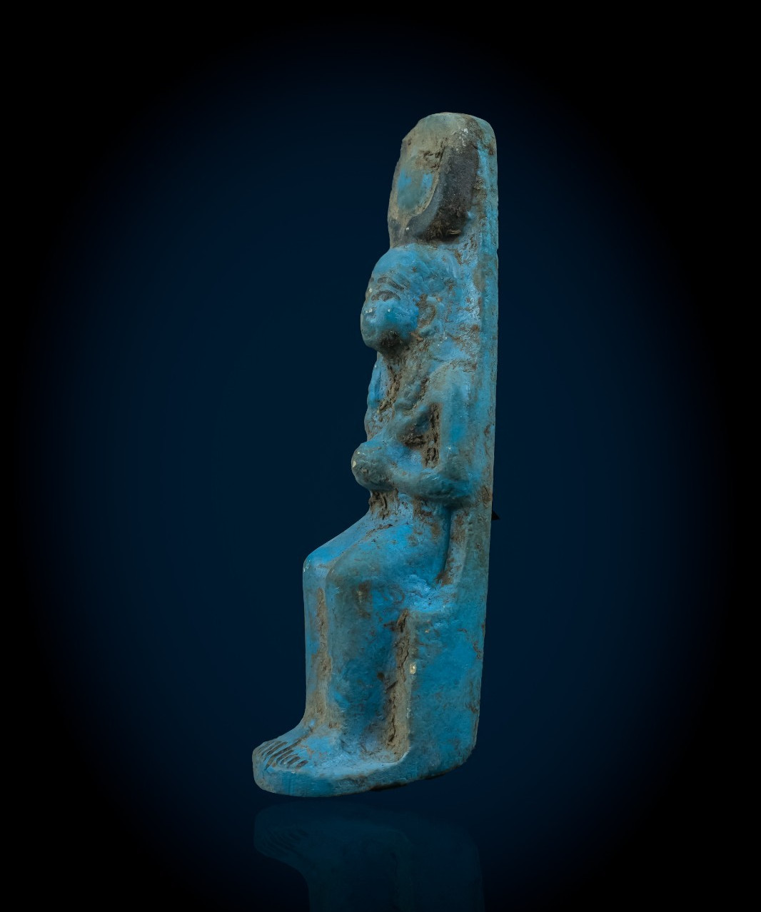 Rare Authentic Ancient Egyptian Antique Hathor Goddess Stone Statue Figure BC