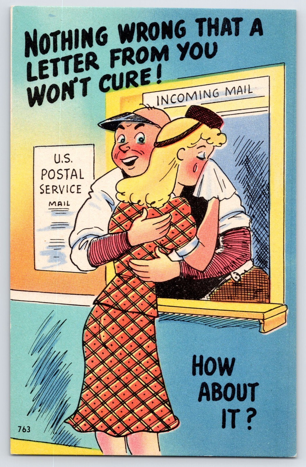 VTG Postcard Nothing Wrong That a Letter From You Won\'t Cure