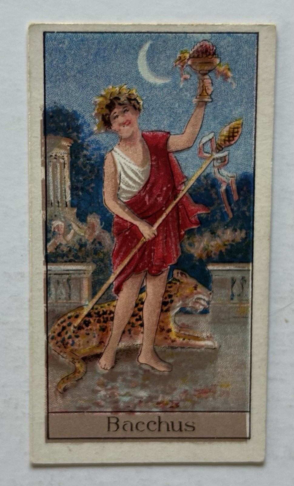 1924 Boguslavsky Turf Bacchus God of Wine Mythological Tobacco Card TR7