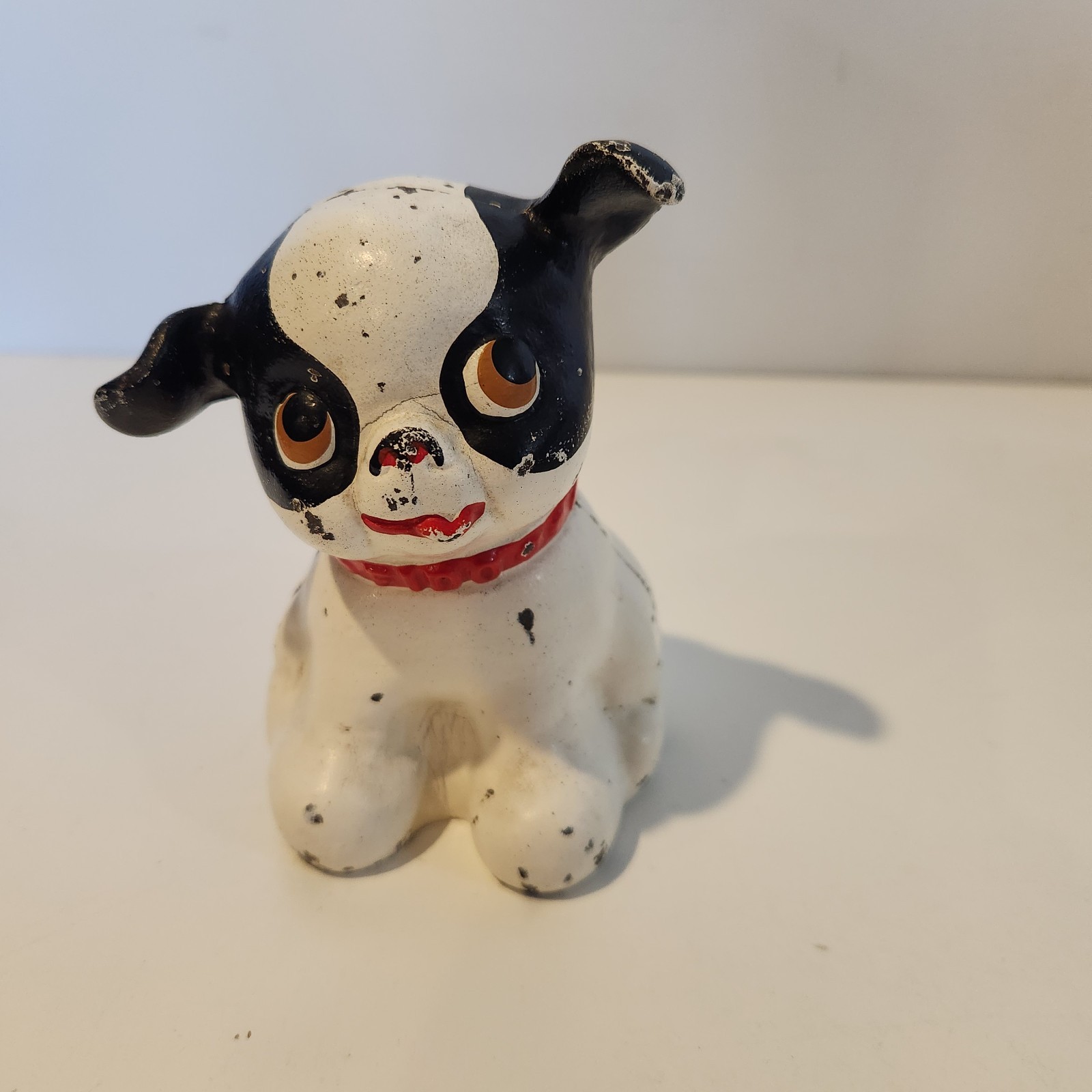Vintage 1930s Fido Dog Cast Iron Still Coin Bank Hubley Toy