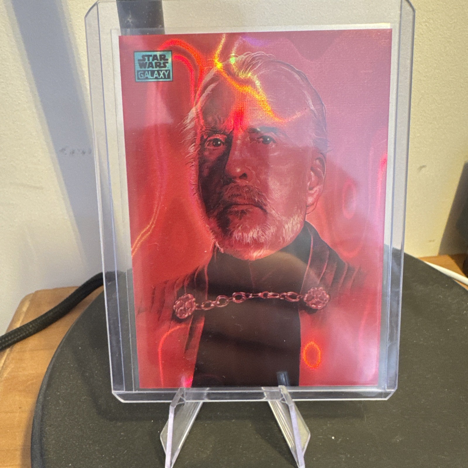 2024 Topps Chrome Galaxy Star Wars #60 Count Dooku Aqua Lava Refractor /175