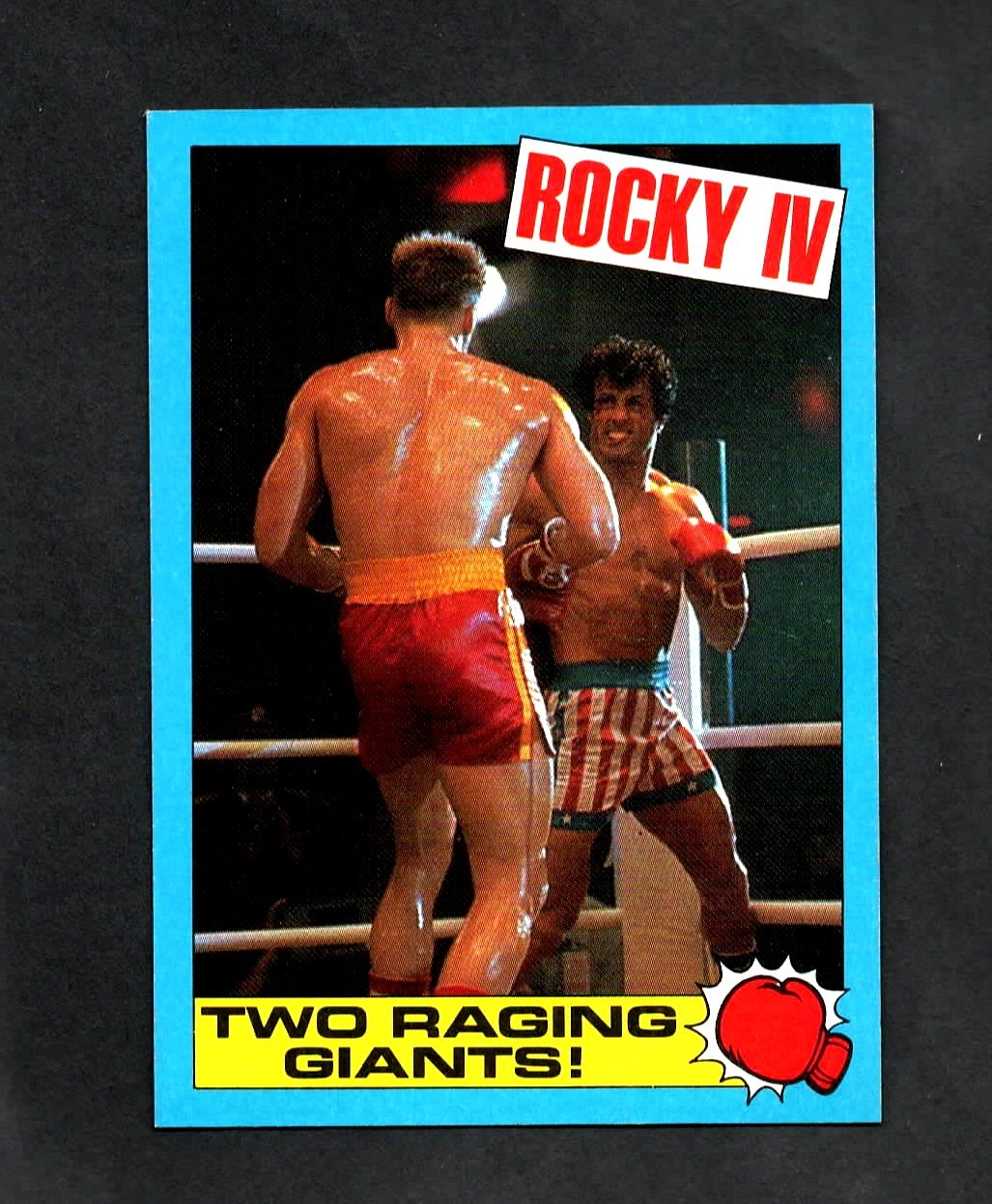 1985 Topps  Rocky IV Picture Cards TWO RAGING GIANTS #46 CLEAN SHARP