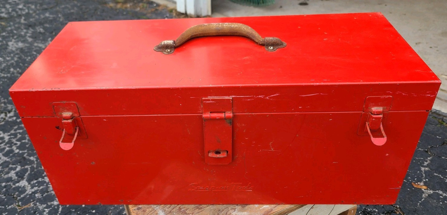 Vintage 1978 Snap-On KRA-25A Tool Box & KTA-3A Tray. Very good original cond.