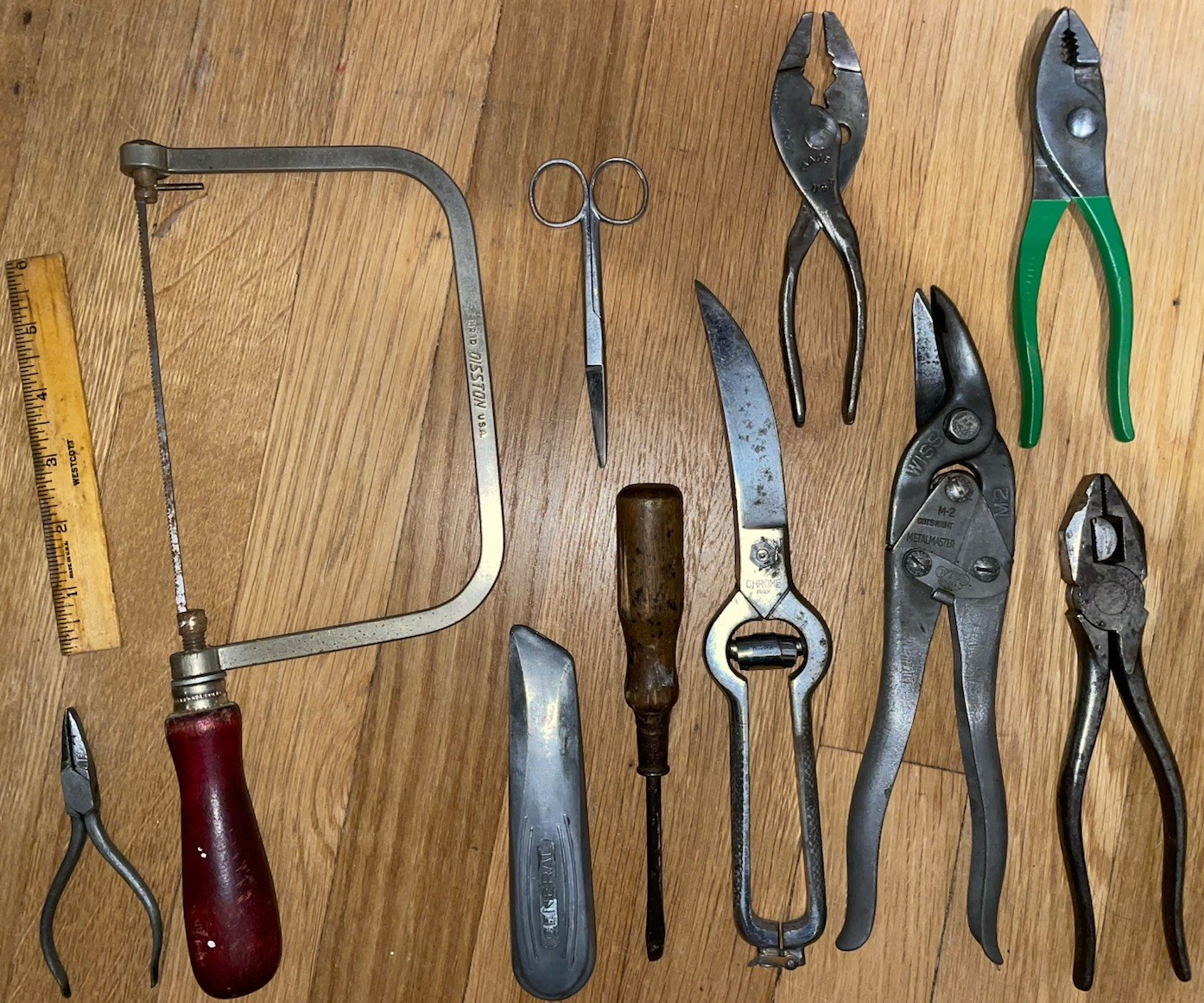 Vintage Hand Tool Lot Disston Wiss General Westcott Thorsen USA