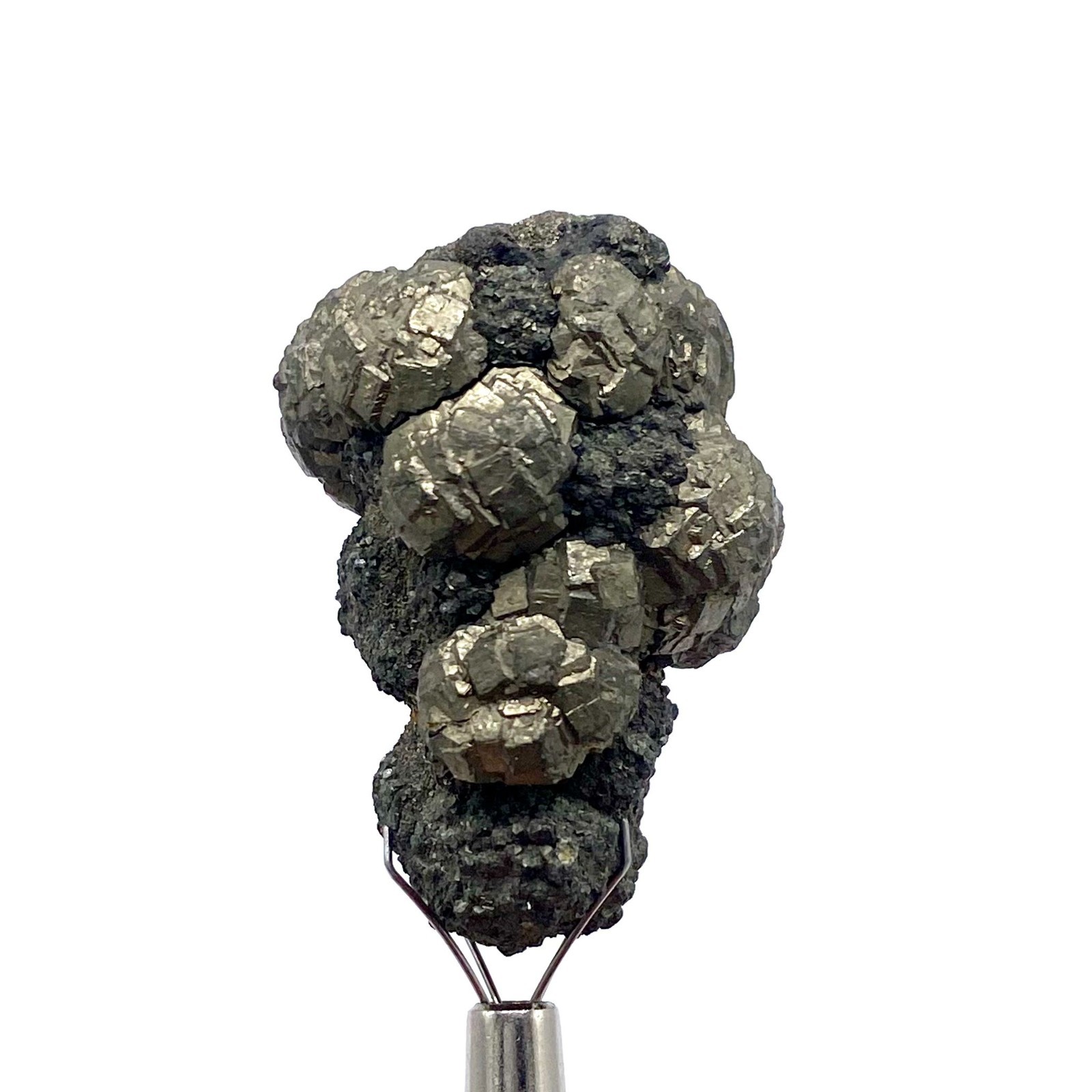 Natural Pyrite / Marcasite Crystal Specimen | Botryoidal Metallic Formation