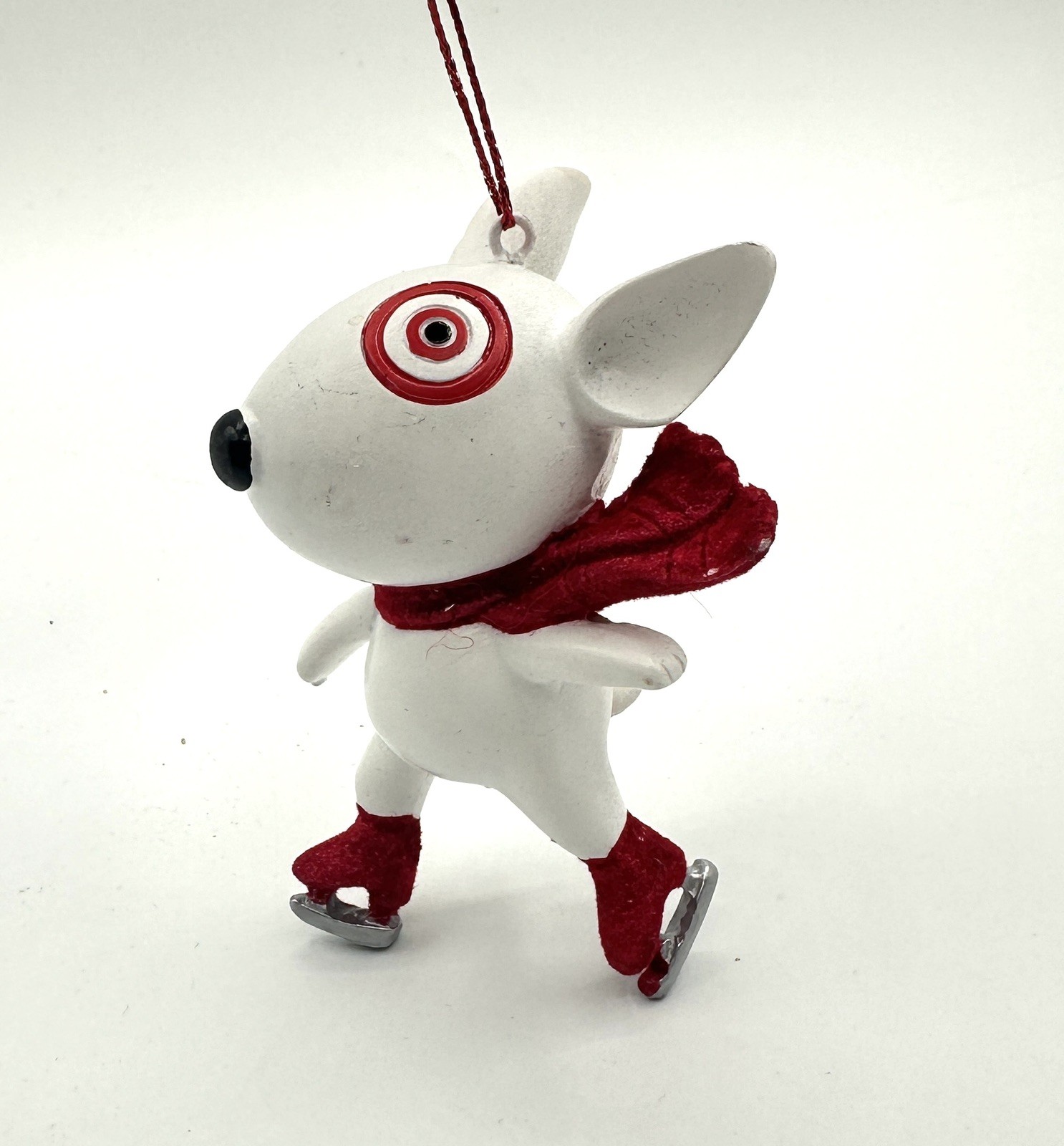 2018 Target Wondershop Bullseye Dog Ice Skating Christmas Ornament New with Tag