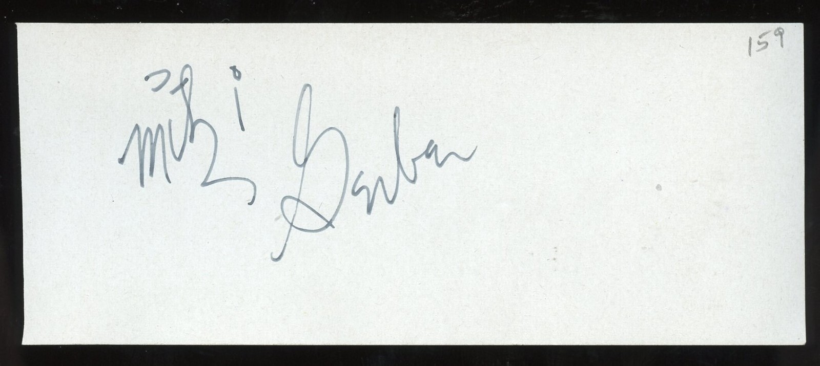 Mitzi Gaynor signed as Gerber 2x5 cut autograph auto Actress in South Pacific