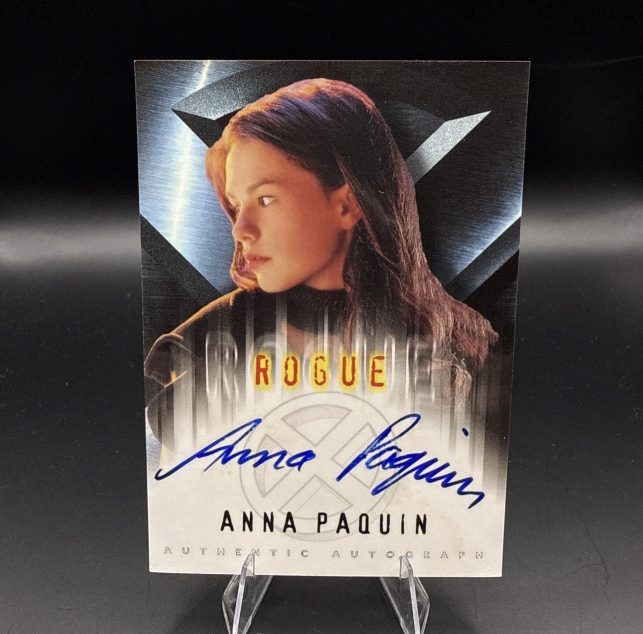 2000 Topps X-Men The Movie Anna Paquin Rogue Autograph Auto Card - Light Damage