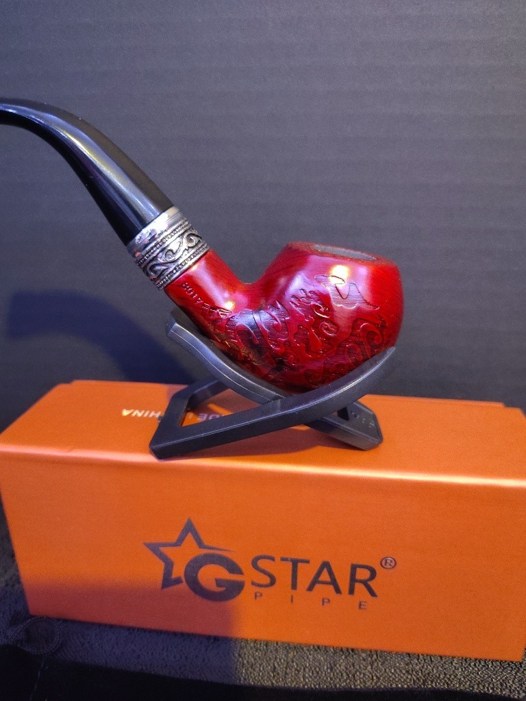 Goldenstar Gstar Premium Wooden Pipe With Display Pouch And Travel Box NEW