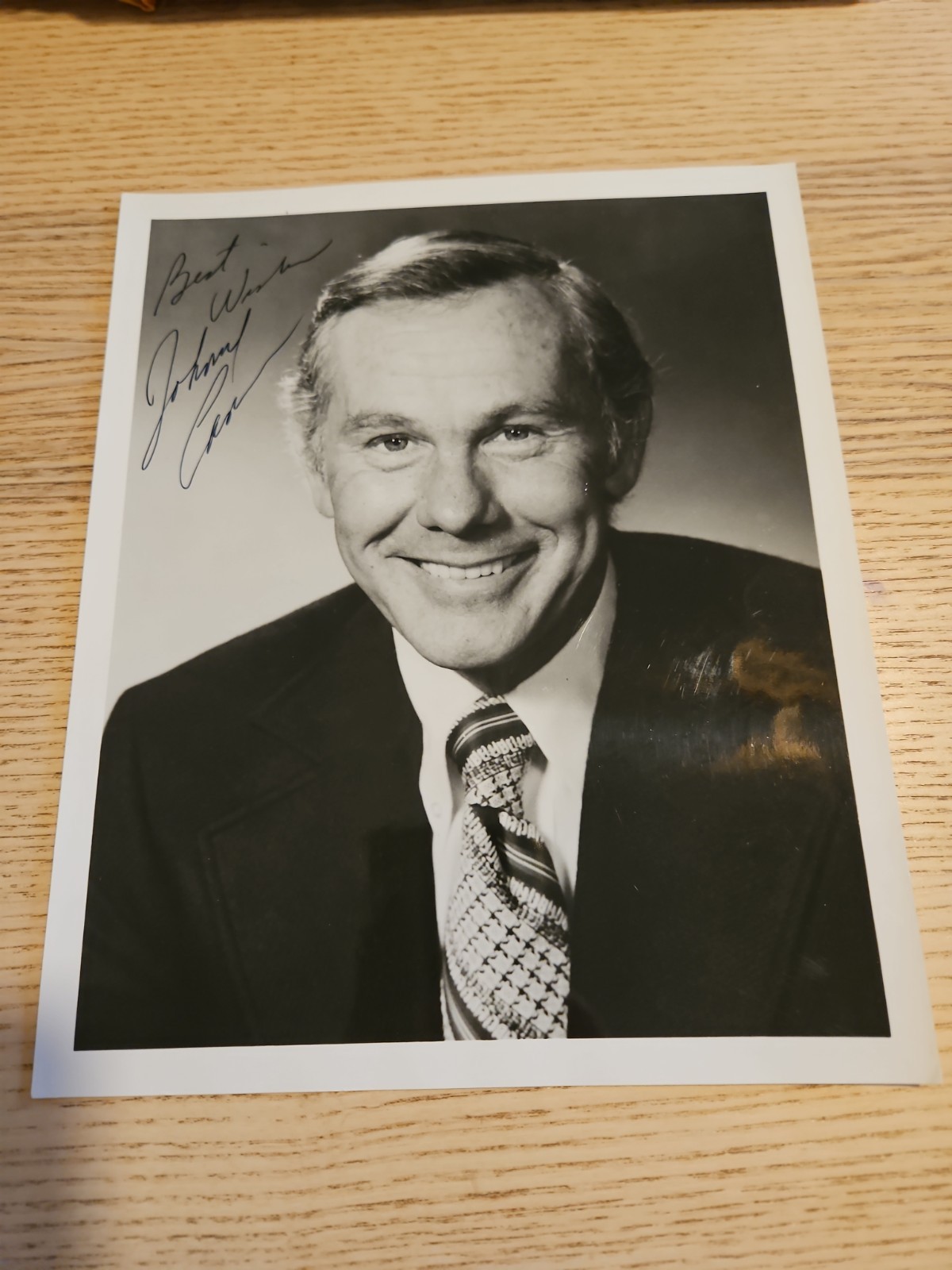 Johnny Carson The Tonight Show Comedian Signed Genuine Autograph Photo 8x10