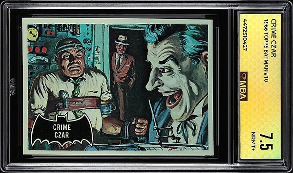 1966 Topps Batman Black Bat Crime Czar #10 MBA 7.5 NRMT+ PSA COMPETITOR