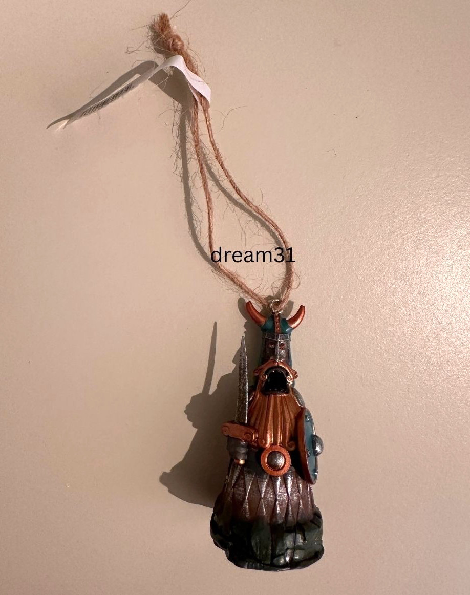 Universal Studios How to Train Your Dragon Isle Of Berk Viking Statue Ornament