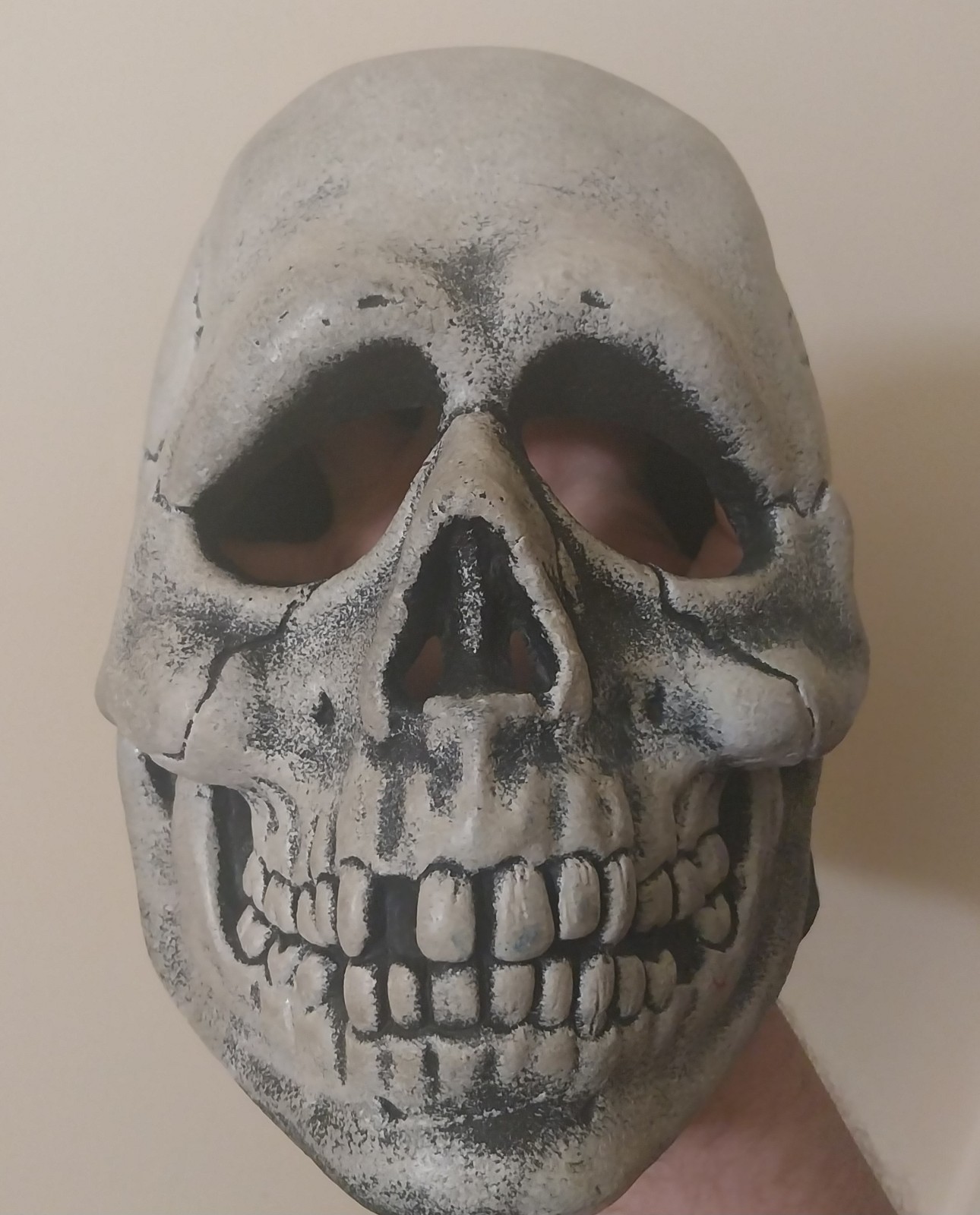 VINTAGE RARE FULL HEAD 1967 DON POST STUDIOS CLASSIC HALLOWEEN VINYL SKULL MASK