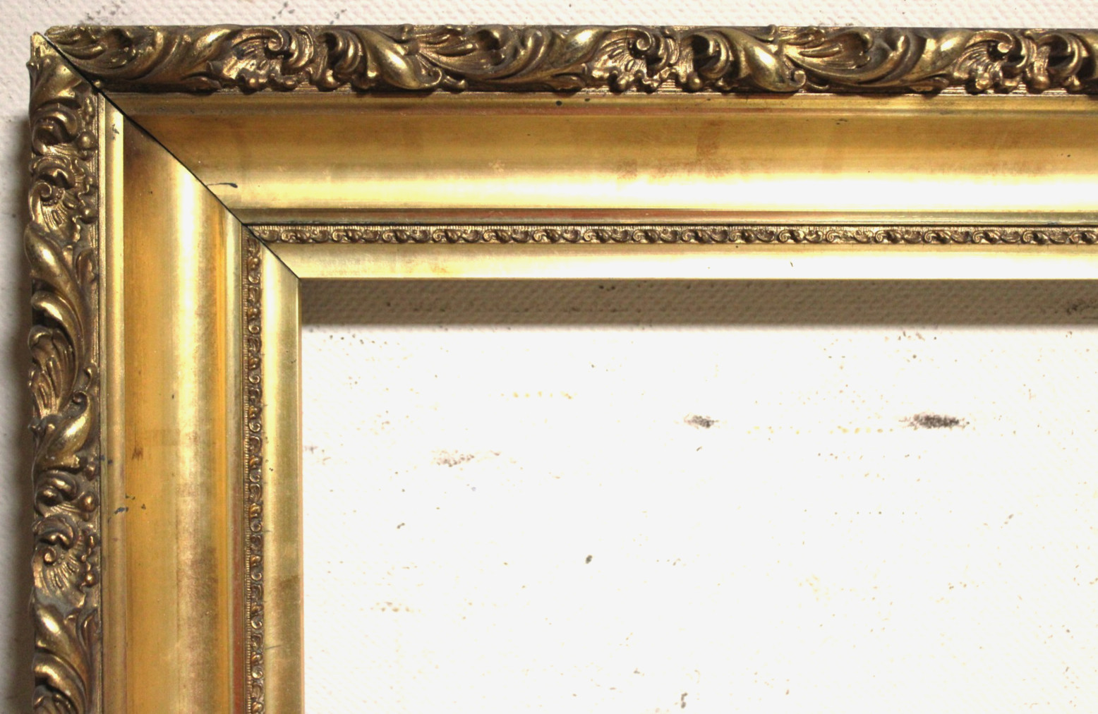 ANTIQUE FIT 14 X 18 VICTORIAN PICTURE FRAME WOOD ORNATE BAROQUE GOLD ART NOUVEAU