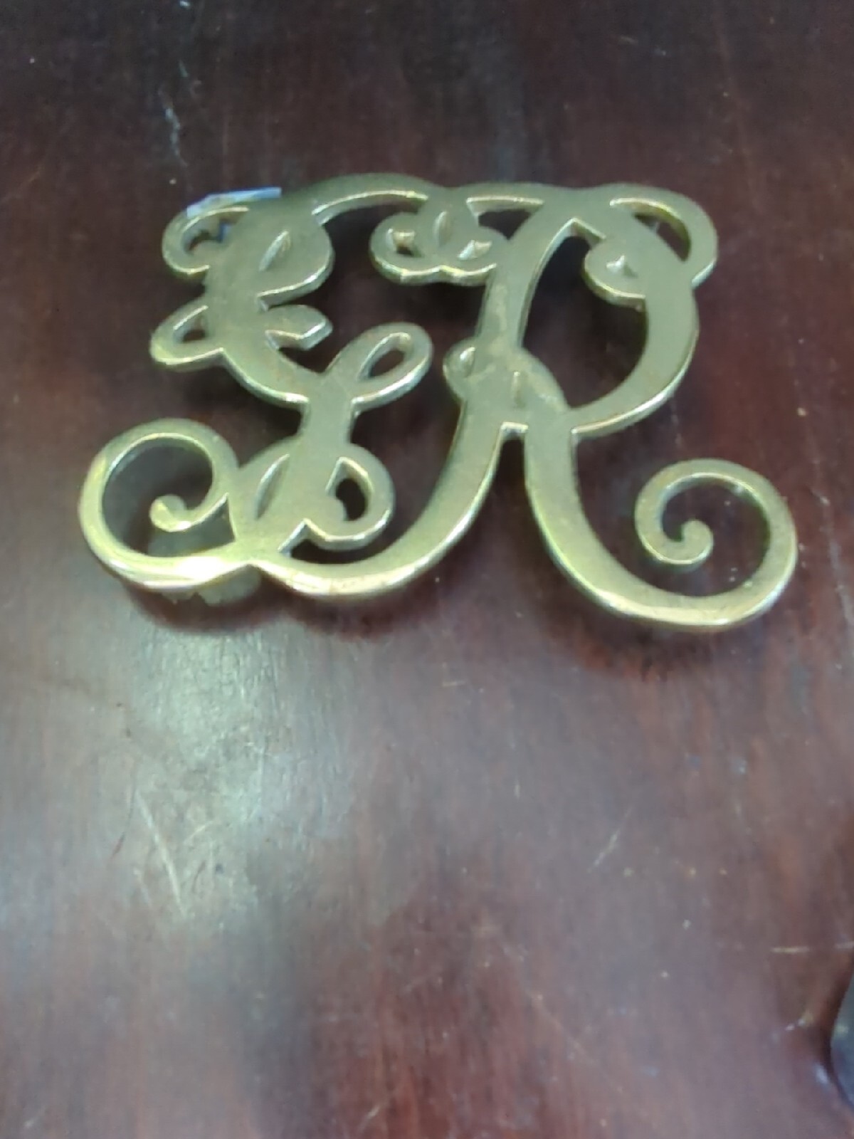 Vintage Virginia Metalcrafters of Williamsburg Brass King George Trivet CW10-9