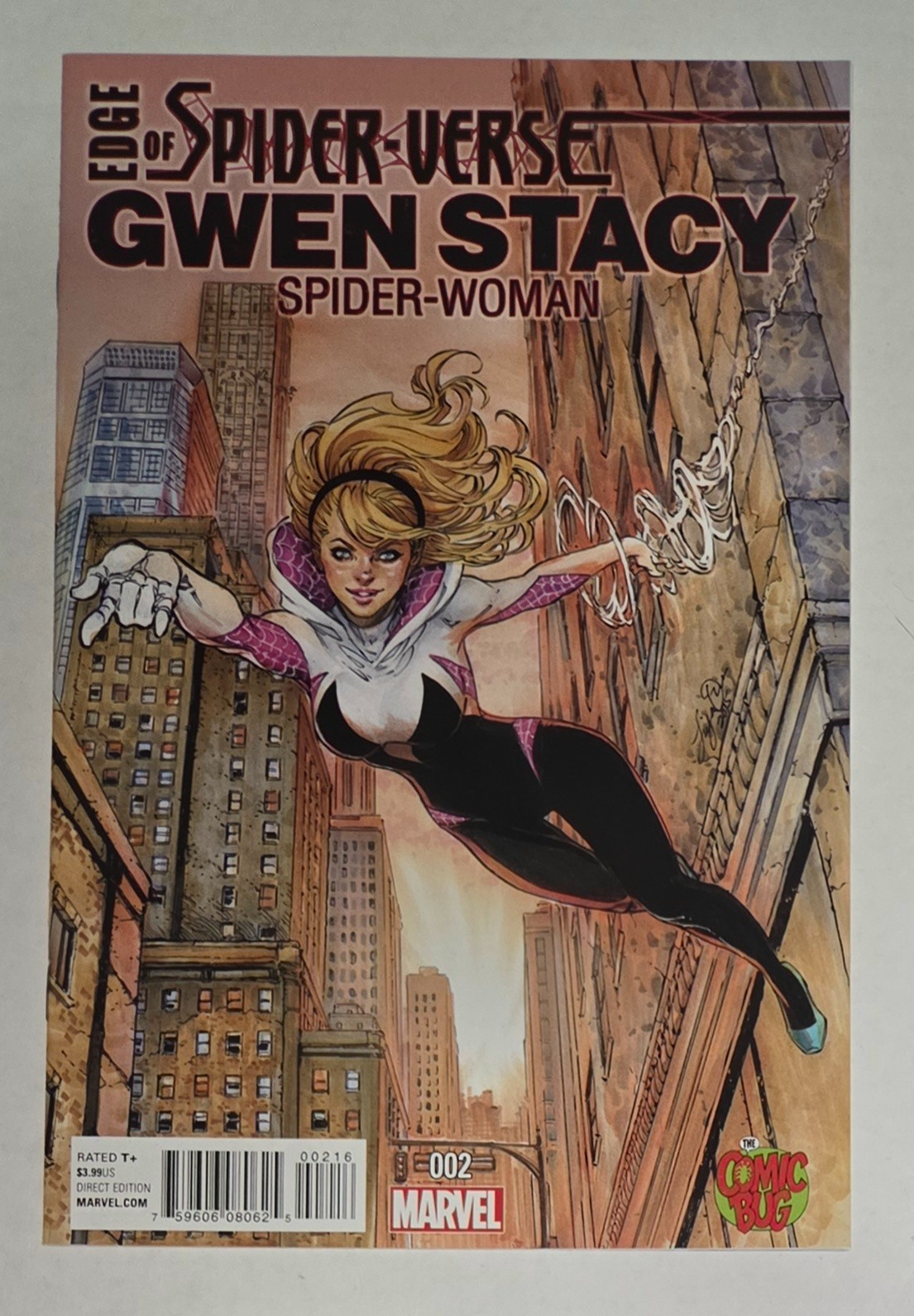 Edge of Spider-Verse #2 (Marvel) NM, 1st App Spider-Gwen, Rare Comic Bug Variant