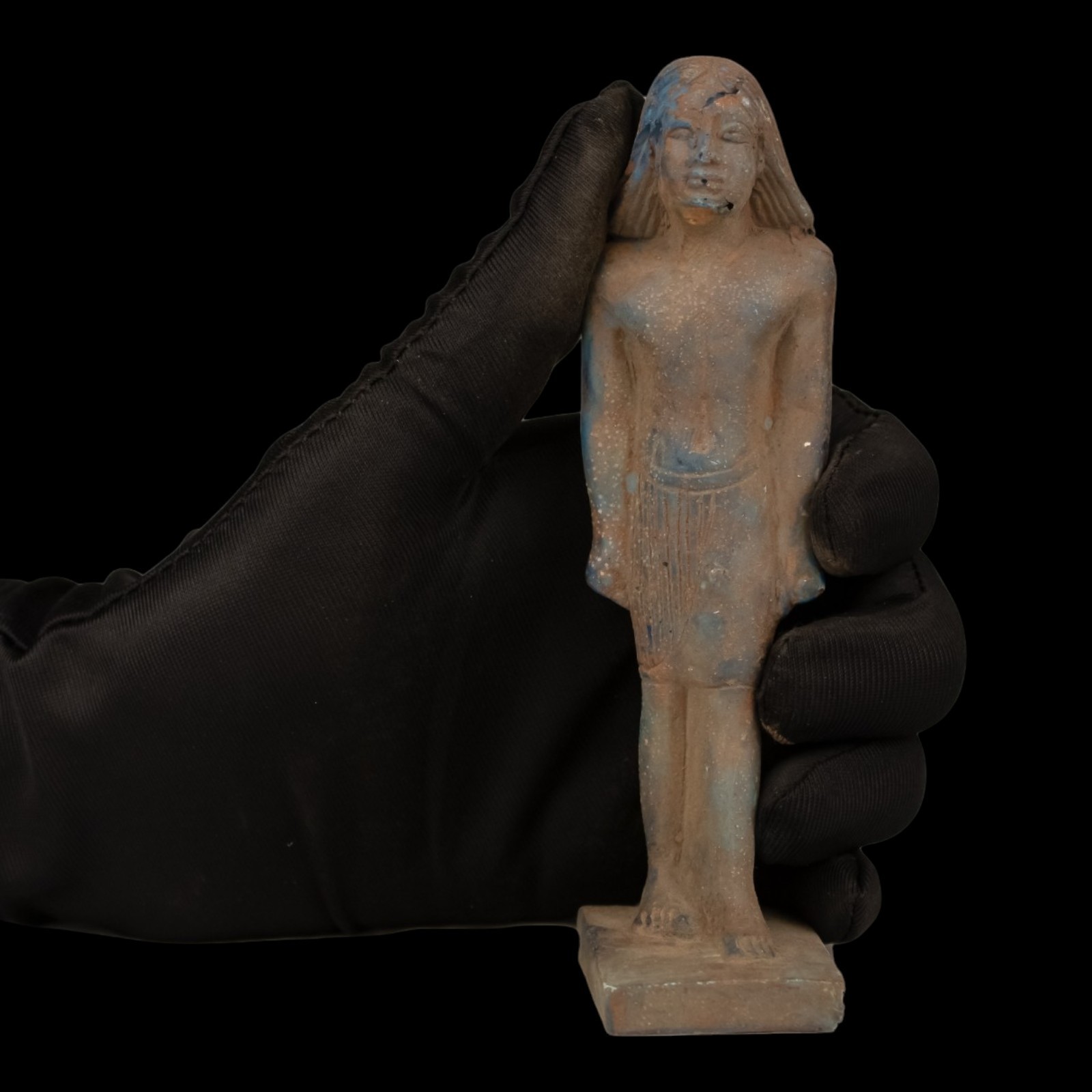Rare Ancient Egyptian People Pharaonic King Statue Antique Mythology BC