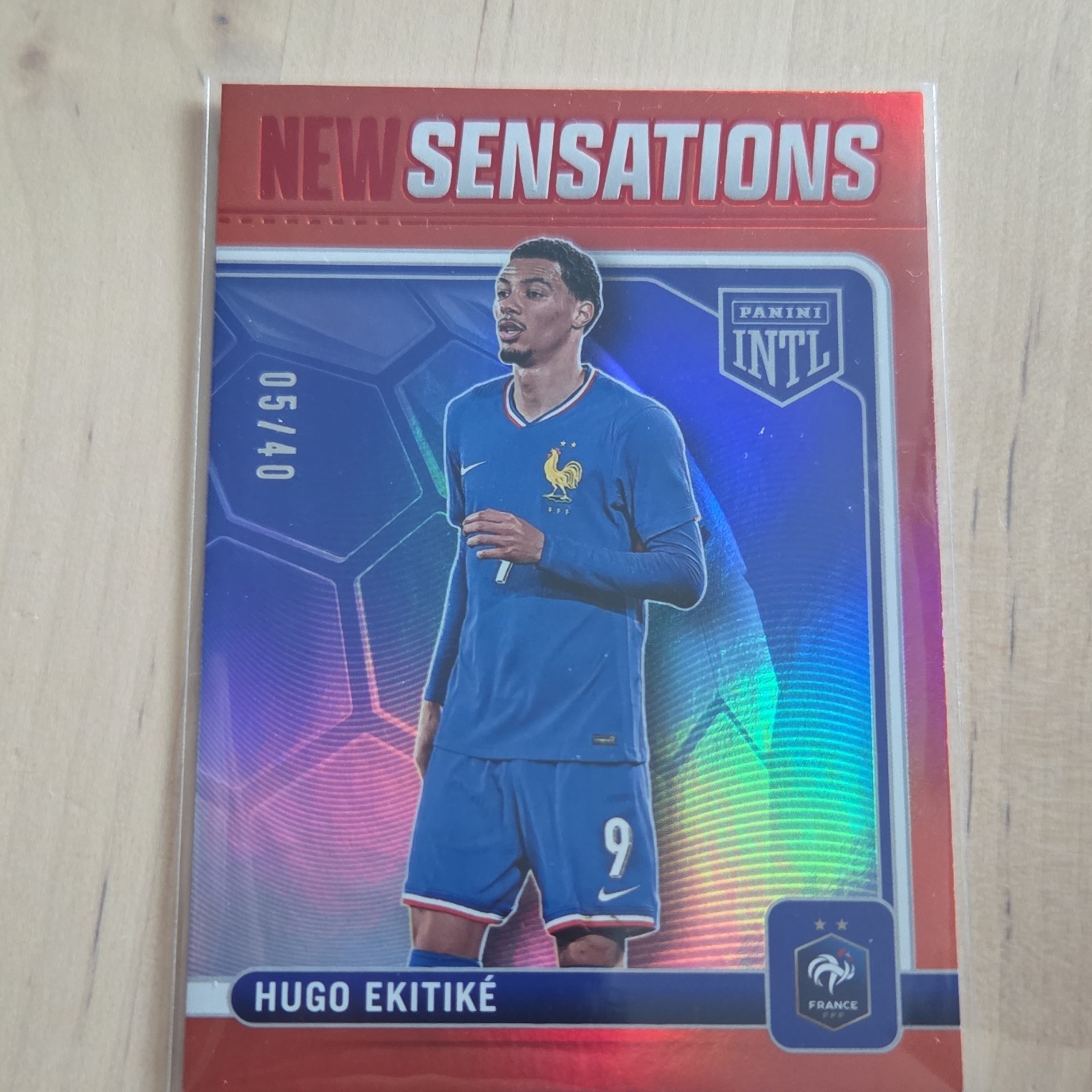 Panini France International 2026 New Sensations Hugo Ekitiké No.4 05/40