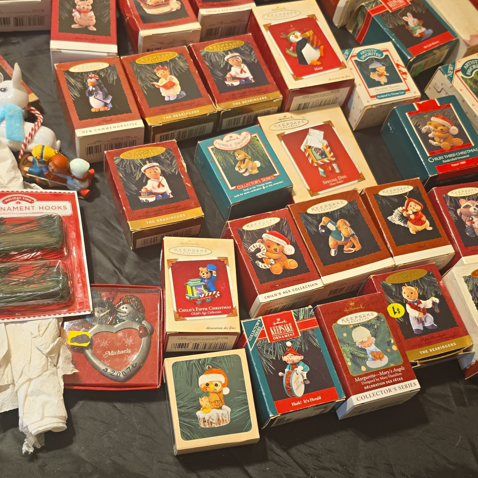 50+ Vintage Hallmark Keepsake Christmas Hanging Ornaments Assorted Lot