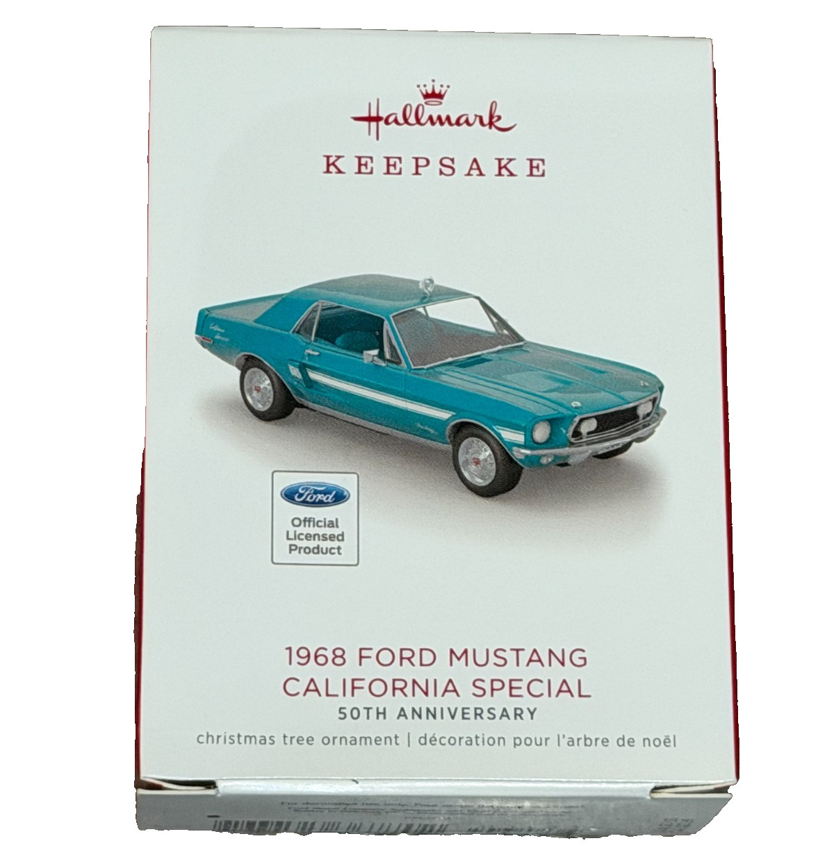 HALLMARK 2018 FORD 1968 MUSTANG CALIFORNIA SPECIAL 50TH ANNIVERSARY ORNAMENT