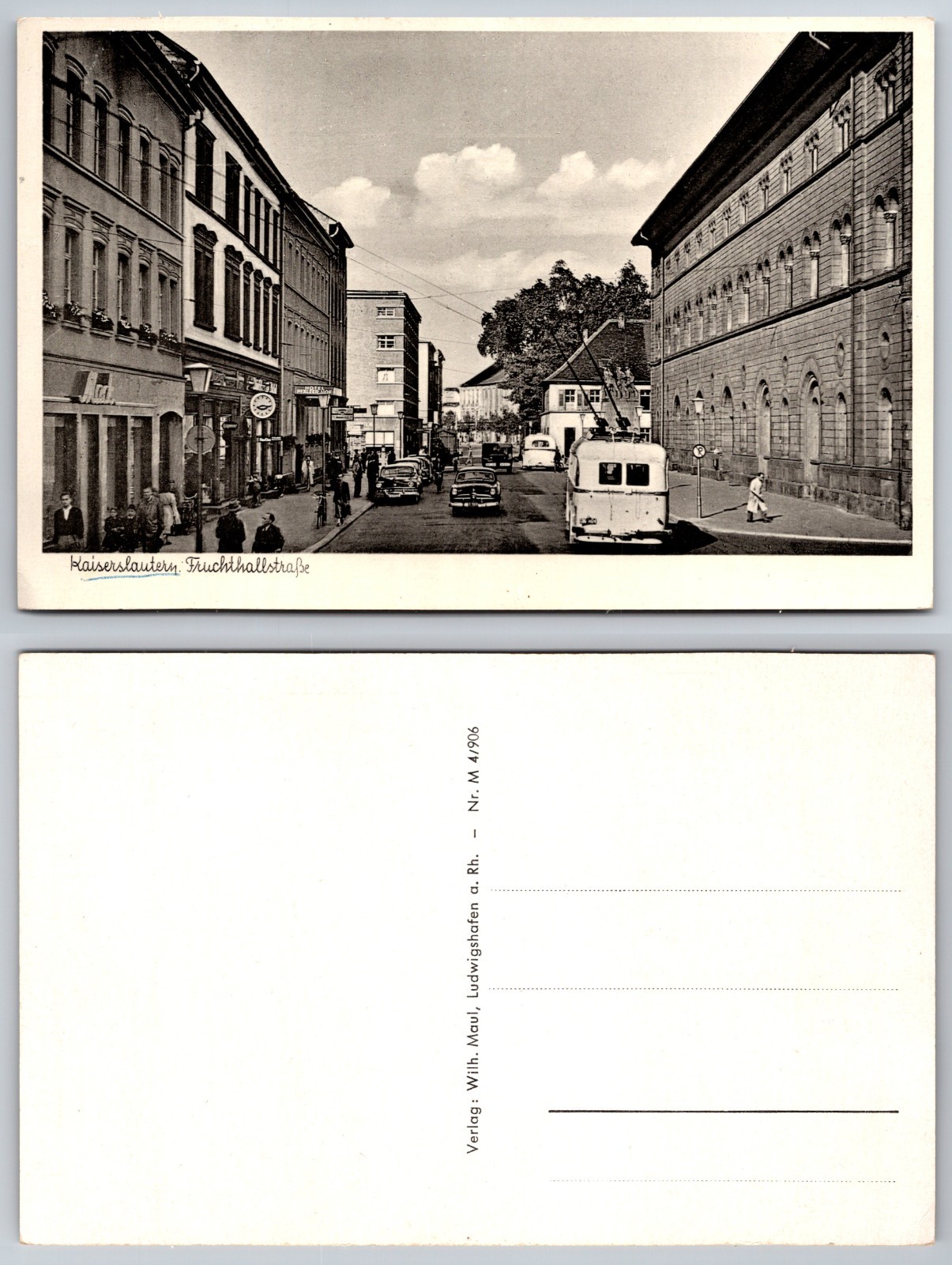 Naumburg Strassenszene Postcard