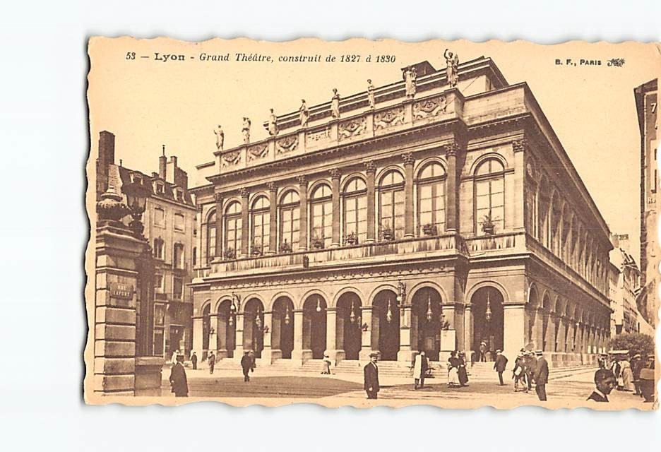 Postcard Grand Theatre Lyon France