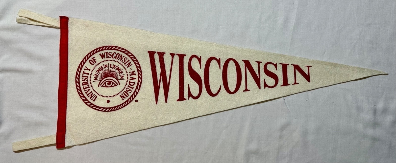Vintage University of Wisconsin Badgers Pennant