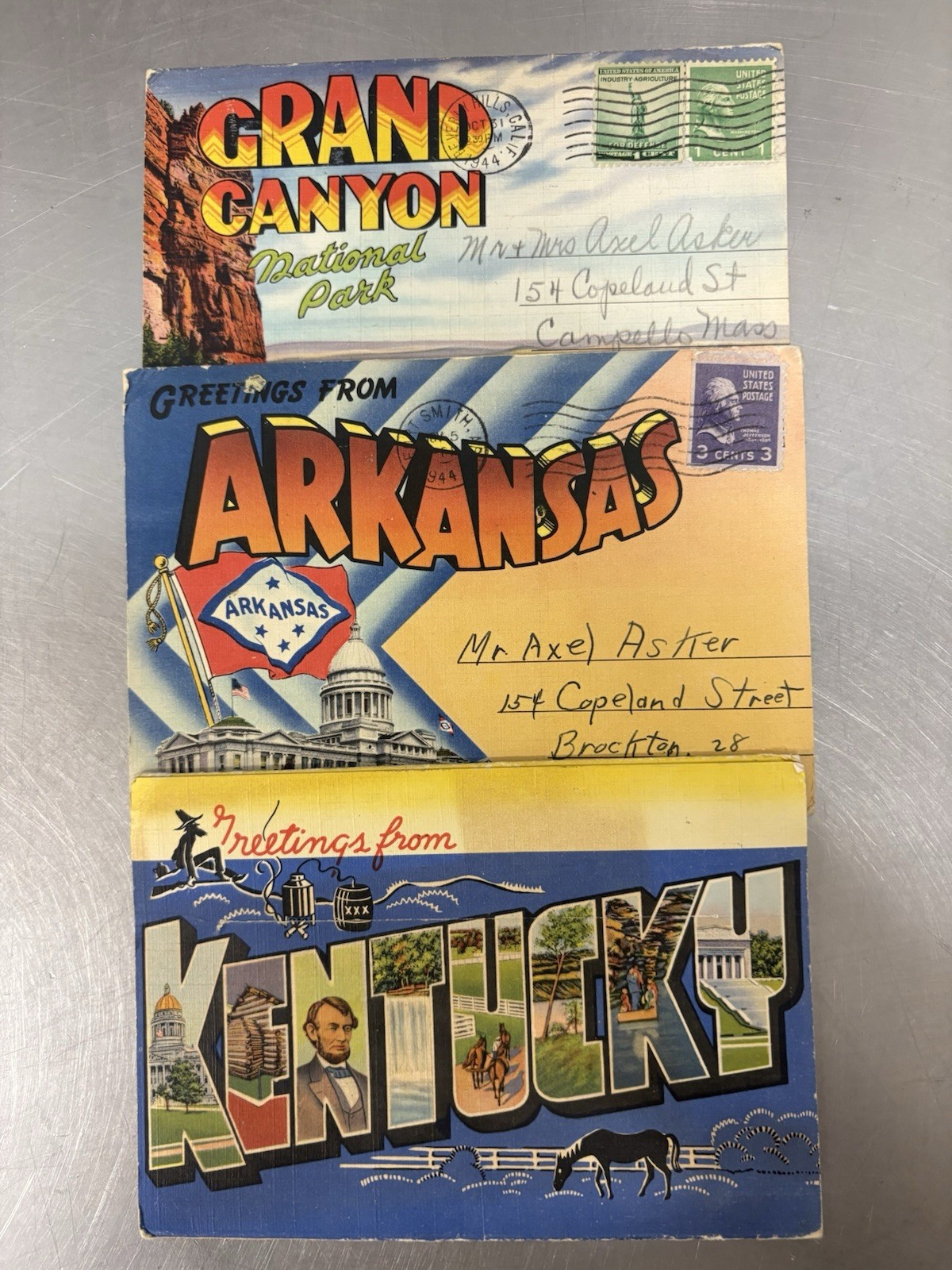 24 Various U. S. Souvenir Postcards Books Dated From The 1930’s To 1950’s