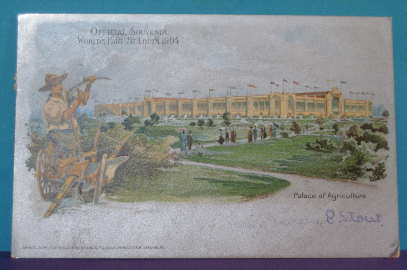 1904 ANTIQUE PATRIOTIC AMERICANA  POSTCARD ST. LOUIS WORLD'S FAIR UNDIVIDED BACK