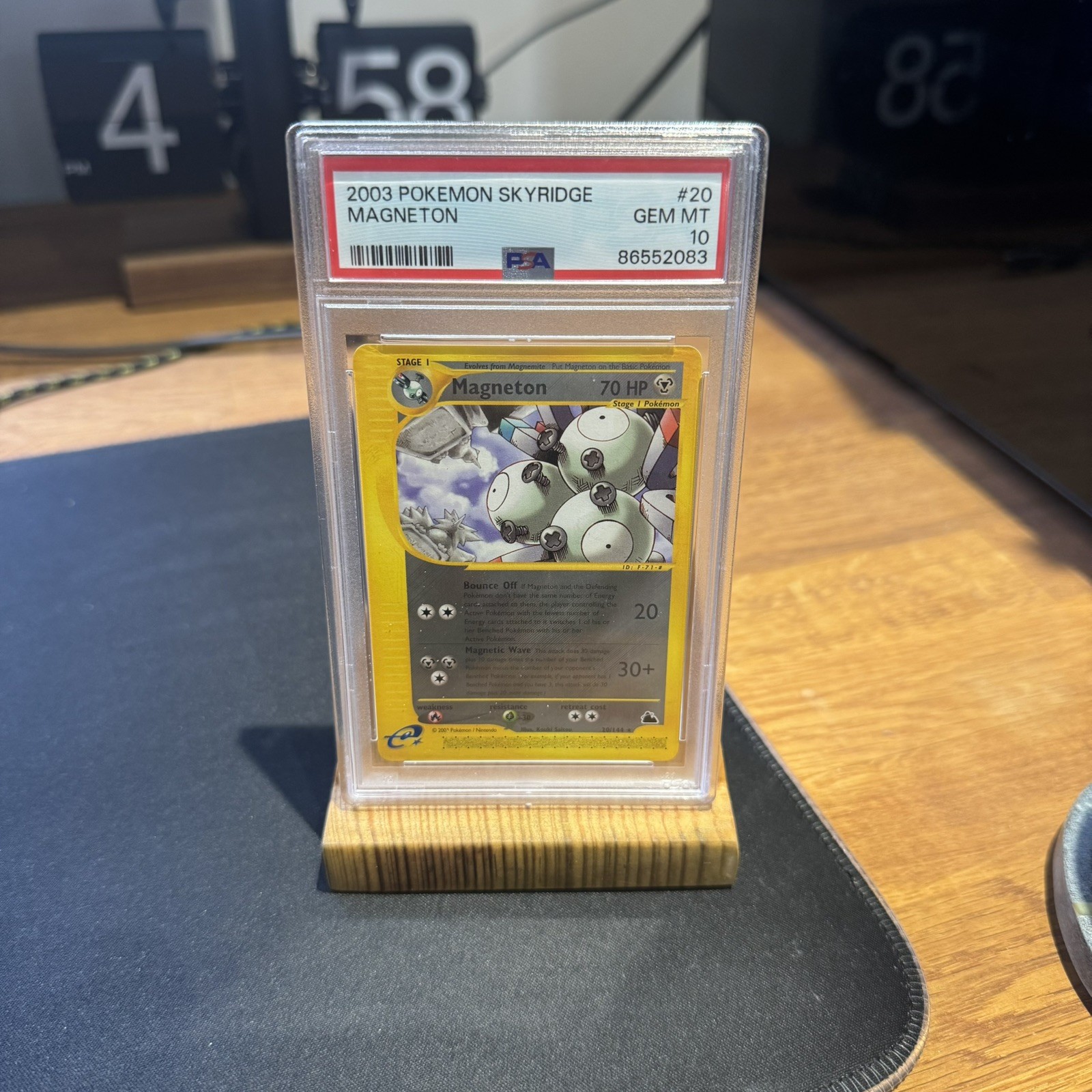 2003 - POKÉMON TCG - MAGNETON 20/144 - SKYRIDGE - PSA 10 - LOW POP