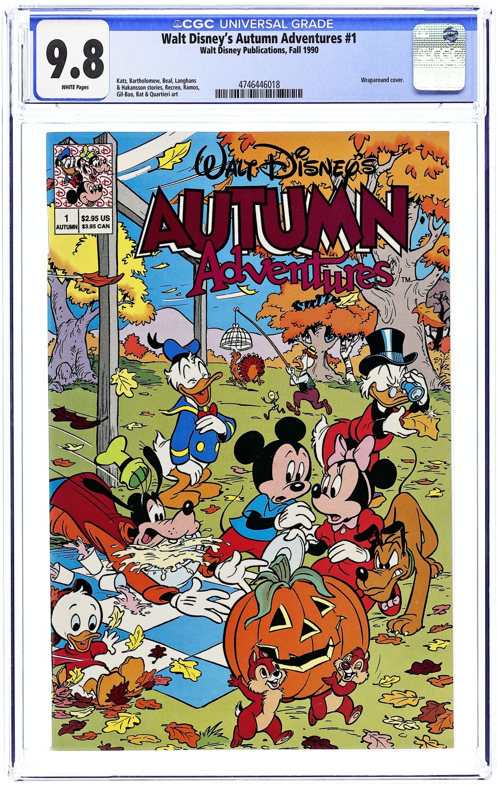Walt Disney\'s Autumn Adventures #1 CGC 9.8 1990 4746446018